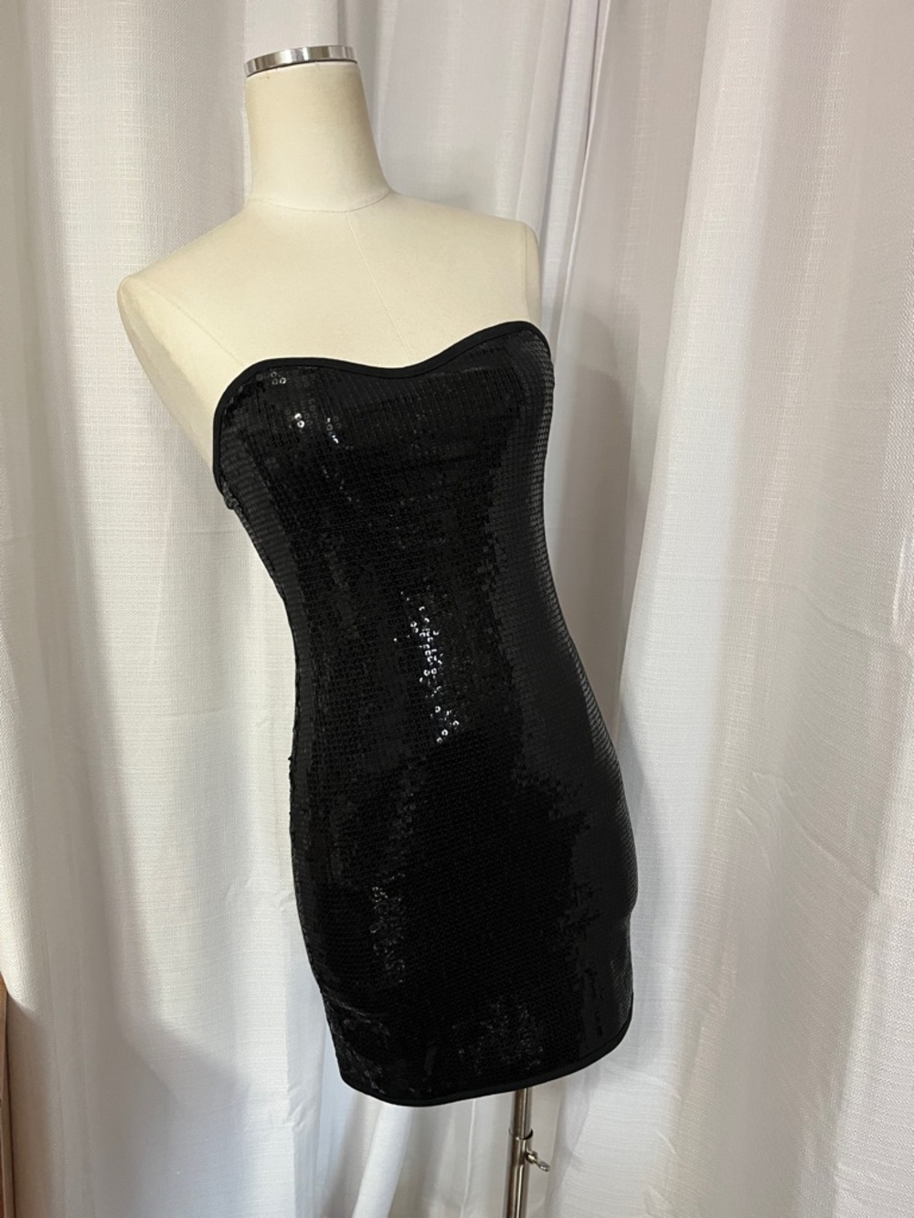 Talula Black Sequin Tube Dress